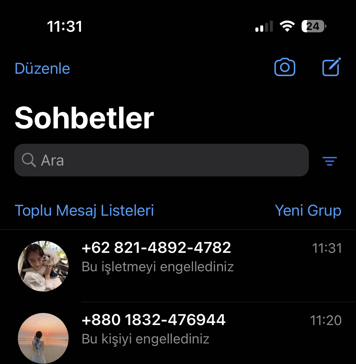 Whatsapp Ta Yabanc Numaralardan Gelen Mesajlar Donan Mhaber Forum