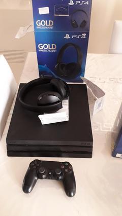 Garantili ps4 pro  new gold black headset