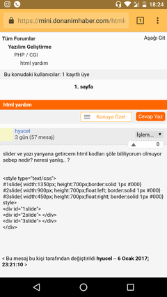 HTML Kodları