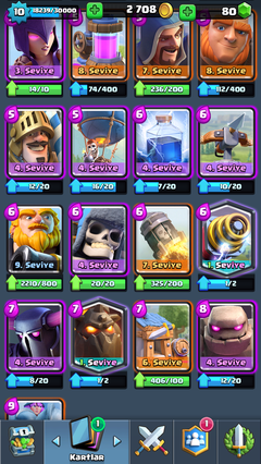  5 Efsanevi 4150 Kupa Clash Royale Hesabı (1000Tl harcandı) 3 GÜNLÜĞÜNE 200TL !!!