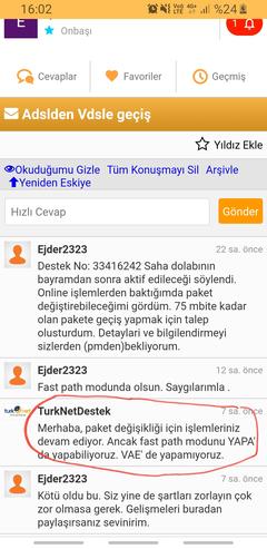 Türknet ADSL'den VDSL'e geçiş