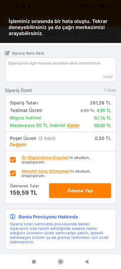 [ BİTTİ ] Migros Sanal Market Mastercard Banka Kartı 200TL Üzeri 50TL İndirim