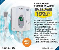 189 TL(teknosa mağazadan al) Baymak BT 7000 Banyo Tipi Elektrikli Ani Su  Isıtıcı | DonanımHaber Forum