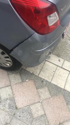 Opel corsa arka tampon delindi 