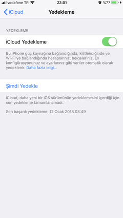 İCLOUD yedeklemesinde bu sorunla karşılaşan varmı ? 