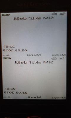  Sony Ericsson w715 bir garip sorun...