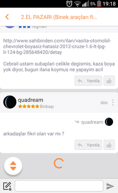  Son Aktivitelerden Konuya gitme hatası