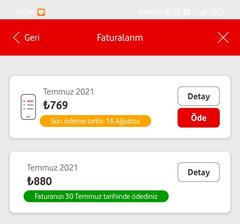 VODAFONE kurnazlığı ve 1580 TL fatura