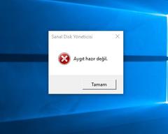  Harici HDD Aygıt yönetiminde görünüyor bilgisayarımda görünmüyor.