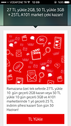 Sıcak -> Vodafone TL yükle A101 hediye çeki -alt limitsiz- | DonanımHaber  Forum