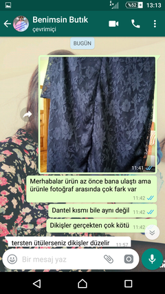 benimsinbutik kalitesiz urun satısı ve ukala davranıslar iade almama 