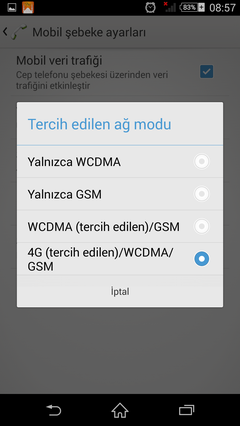  Xperia Z2 3G Problemi