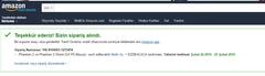  Amazon Boş kartım ile alışverişi gerçekleştirdi!!