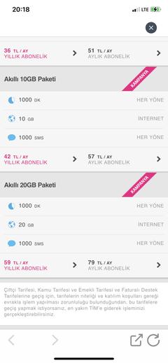 TURKCELL YENİ FATURALI TARİFELERİ...