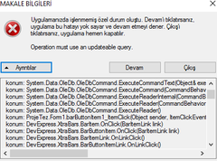  c# Setup yapma sonrası hata.