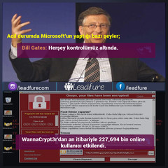 "wannacrypt3r" VİRÜSÜ YAYILMAYA DEVAM EDİYOR !!!