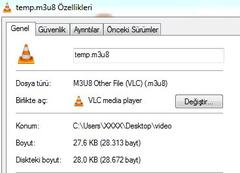 M3U8 biçimindeki dosyaları birleştirip MP4'e çevirme