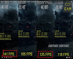 Ryzen 5 1400 vs i5 7400 vs G4560 vs i3 6100