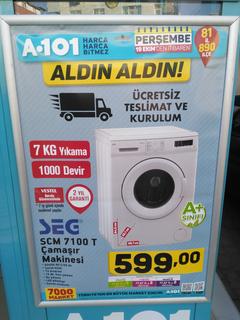 A101 Seg Çamaşır Makinesi-7 kg 1000 Devir-Teslım Edildi | DonanımHaber Forum
