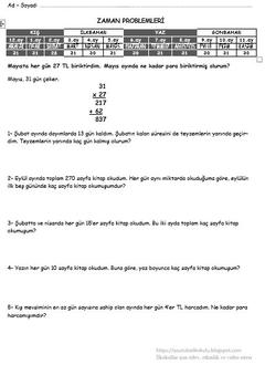 İLKOKULLAR İÇİN ETKİNLİK TEST VE UYGULAMALAR