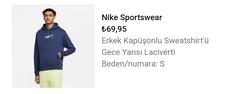 Nike yeniden indirimde 60 70 tl