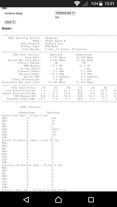 VDSL Hat Zayıflaması (dB) Değerleri [ANA KONU]