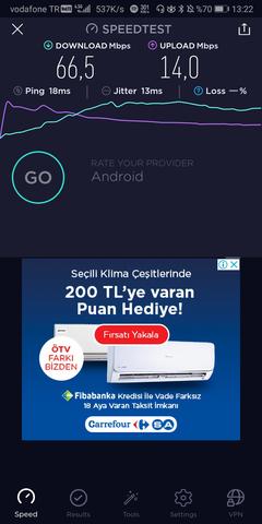 MOBİL İNTERNET HIZ TESTLERI PAYLAŞIMI [ANA KONU]