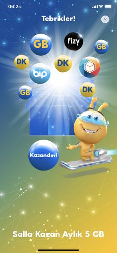 Turkcell Salla Kazan GB Şenliği Başladı! (Bol GB Hediye)