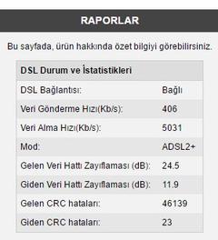  Hat degerlerime göre kaç mbps internet kullanabilirim?