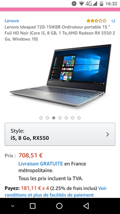 ||| Lenovo Ideapad 720-15IKB 81C7 Kullanıcıları Kulübü ||| 15.6' / i5-8250U / 2GB RX550 / 8GB RAM