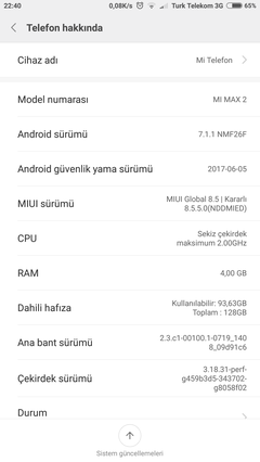 Xiaomi Mi Max 2 Pil kullanım testi (performans ve deneyimleri) ve  Şarj olma süresi