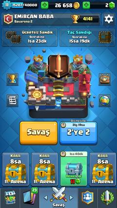 Clash Royale 11 lvl Satılık Hesap