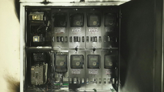 apartman elekrik panosunda yangin