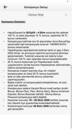 Hepsiexpress 2x150 TL Harcamaya 30 TL Bonus son gün 4 Ekim