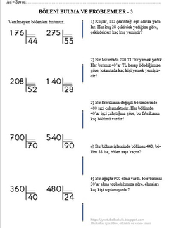 İLKOKULLAR İÇİN ETKİNLİK TEST VE UYGULAMALAR