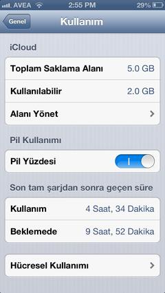  •••iPhone 5 sarj durumlariniz•••