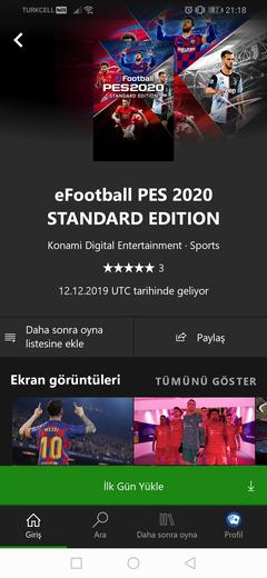 eFootball PES 2020 XBOX ONE ANA KONU DEMO GELDİ