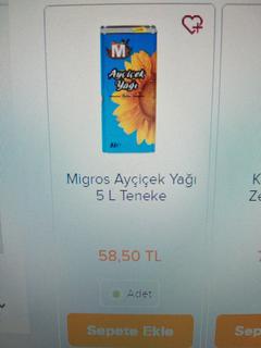 orkide ayçiçek yağı 5lt 85tl .