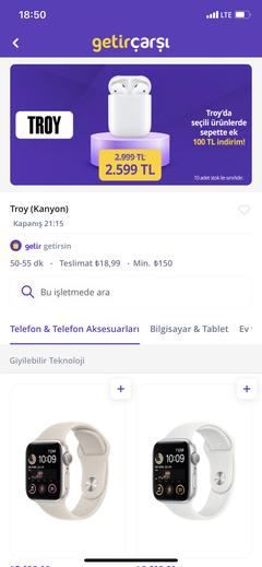 GetirÇarşı - Troy - iPhone 11 64GB 16189TL (bölgesel)