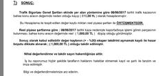 Sigorta Tahkim Komisyonu başvurumda bilirkişi raporu çıktı