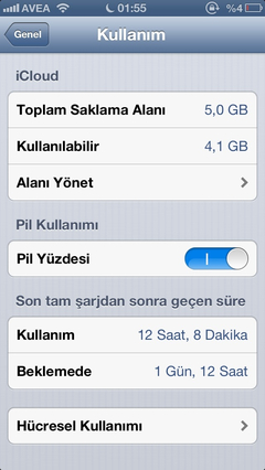  •••iPhone 5 sarj durumlariniz•••