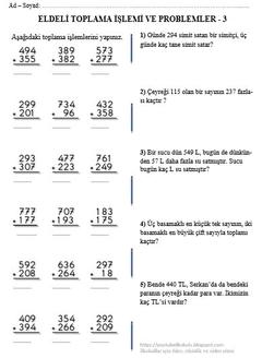 İLKOKULLAR İÇİN ETKİNLİK TEST VE UYGULAMALAR