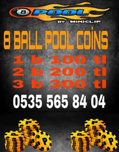  Miniclip 8 Ball Pool Coinslerimi dağıtıyorum