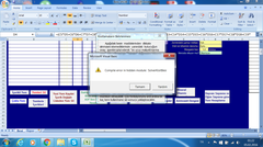  Excel'de Compile error in hidden module hatası