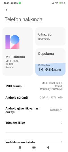 Redmi 9A Yardim