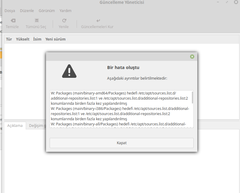 Linux mint 19 Güncelleme Hatası