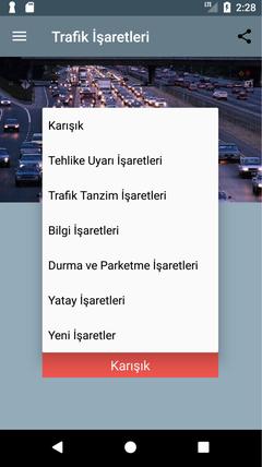 Ehliyet 2018 çıkmış sorular android uygulaması