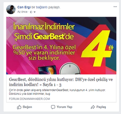 [Kazananlar belli oldu] GearBest, dördüncü yılını kutluyor: DH’ye özel çekiliş ve indirim kodları!