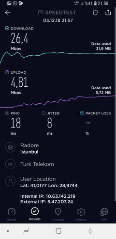 TÜM OPERATÖRLER 4,5G HIZ TESTİ [ANA KONU] 5G YE DOĞRU ADIM ADIM