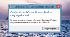  Windows 8 catalyst control center hatası